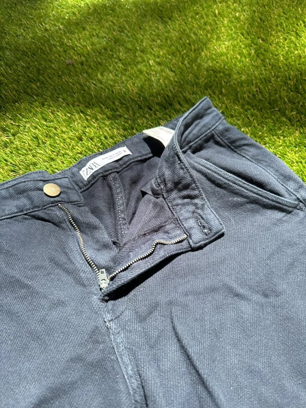 Zara Wide Leg Linen Blend Pants